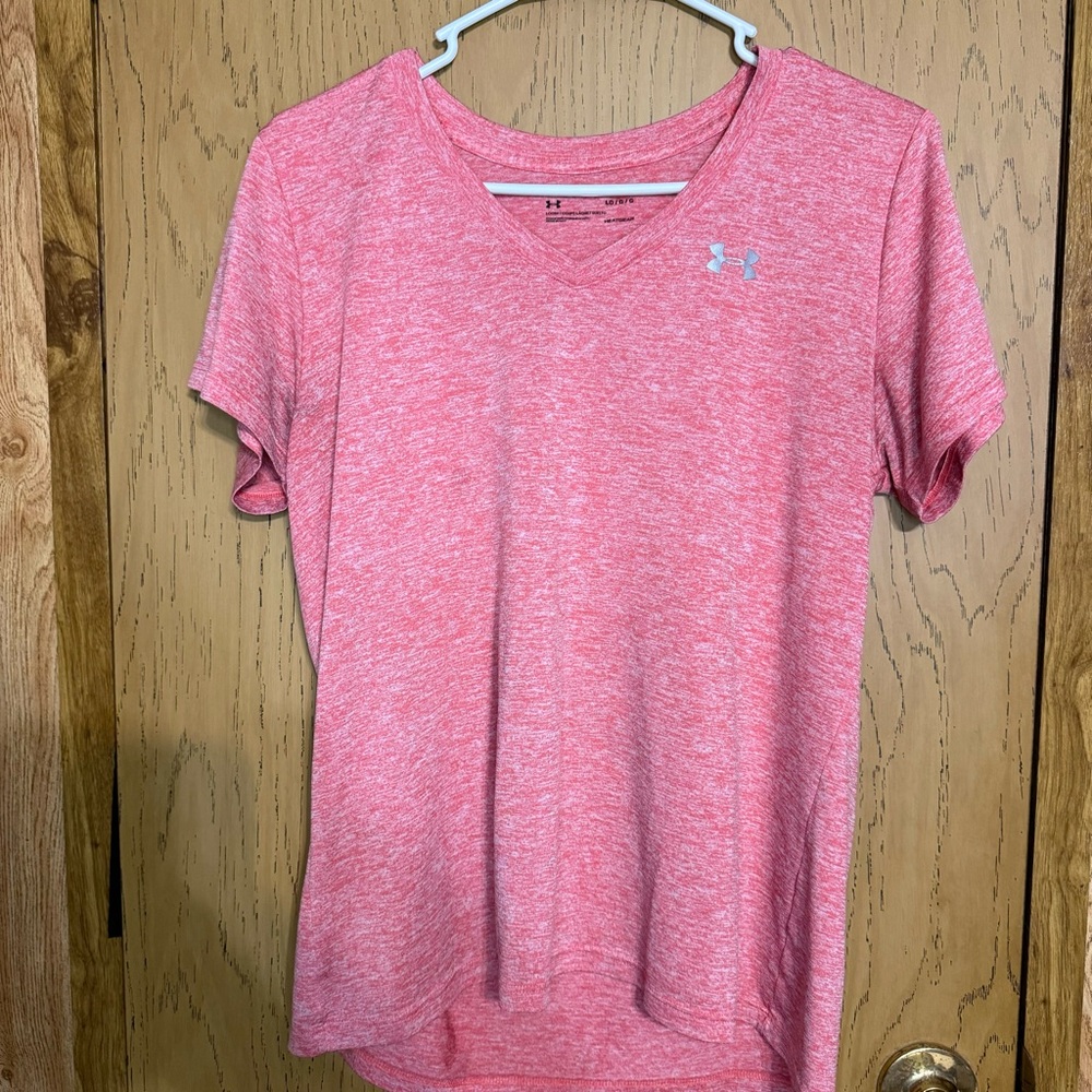 Under Armour Women's Pink V-Neck Top